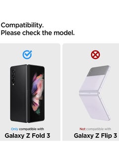 Spigen Glastr Slim Designed for Samsung Galaxy Z Fold 3 Screen Protector Tempered Front Glass with Hinge Film 1 Pack  - Image 2