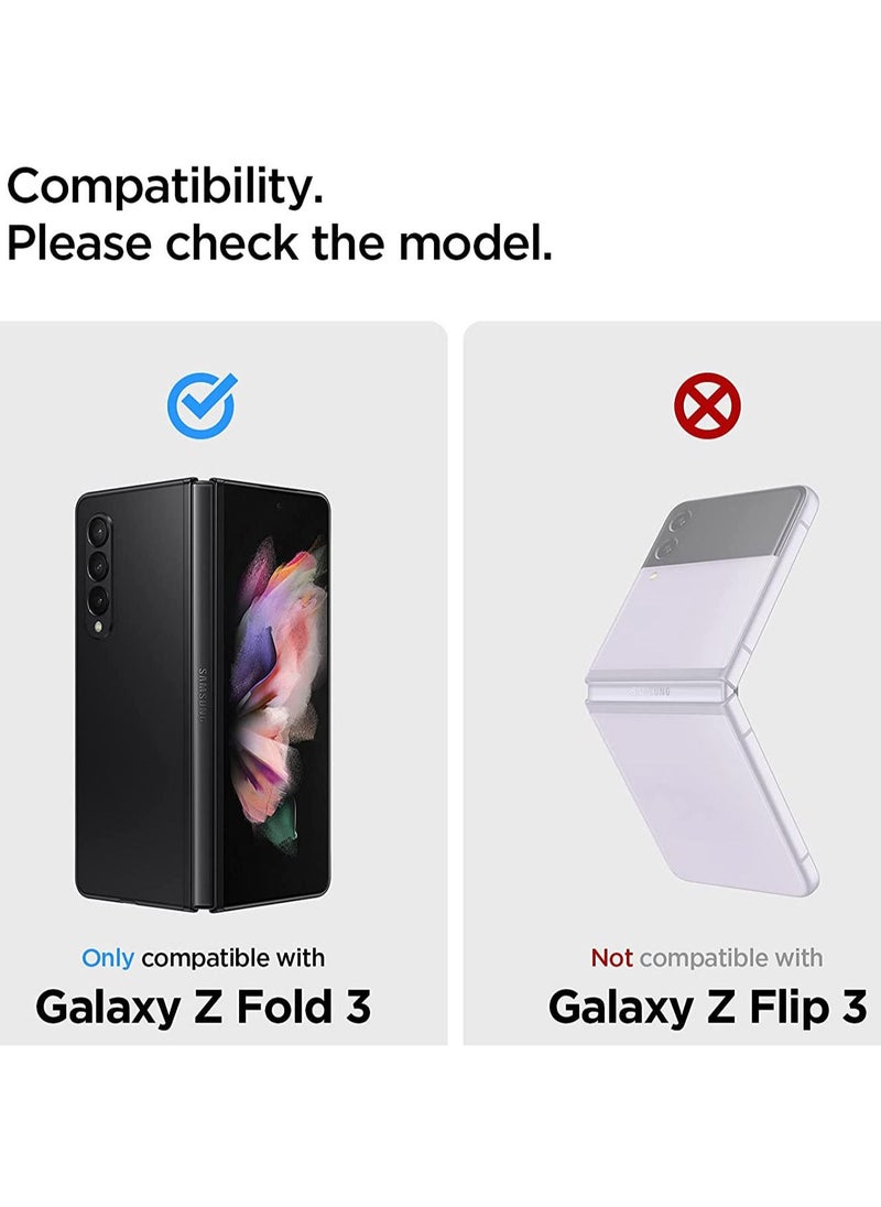 Spigen Glastr Slim Designed for Samsung Galaxy Z Fold 3 Screen Protector Tempered Front Glass with Hinge Film 1 Pack  - Image 2