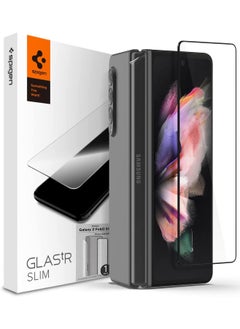 Spigen Glastr Slim Designed for Samsung Galaxy Z Fold 3 Screen Protector Tempered Front Glass with Hinge Film 1 Pack  - Image 1