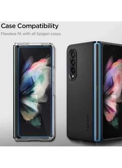 Spigen Glastr Slim Designed for Samsung Galaxy Z Fold 3 Screen Protector Tempered Front Glass with Hinge Film 1 Pack  - Image 3