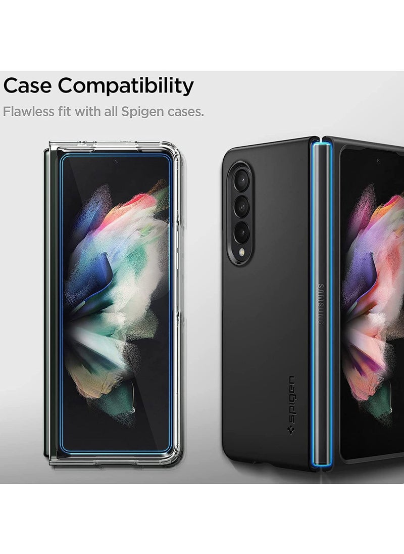 Spigen Glastr Slim Designed for Samsung Galaxy Z Fold 3 Screen Protector Tempered Front Glass with Hinge Film 1 Pack  - Image 3