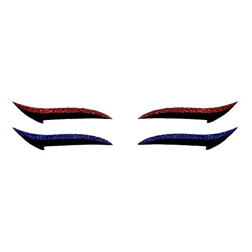 Comet Busters Glitter Red and Blue Eyeliner Stickers (EL046) - Image 1