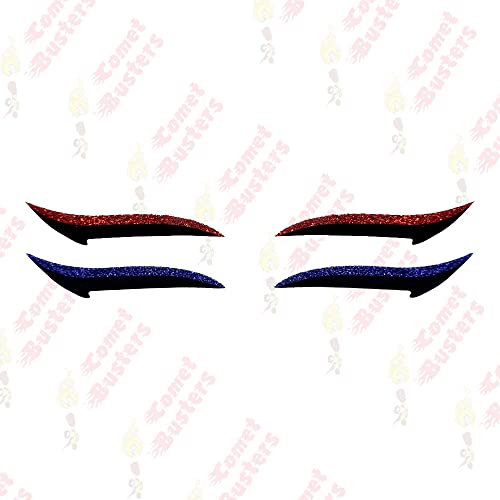 Comet Busters Glitter Red and Blue Eyeliner Stickers (EL046) - Image 3