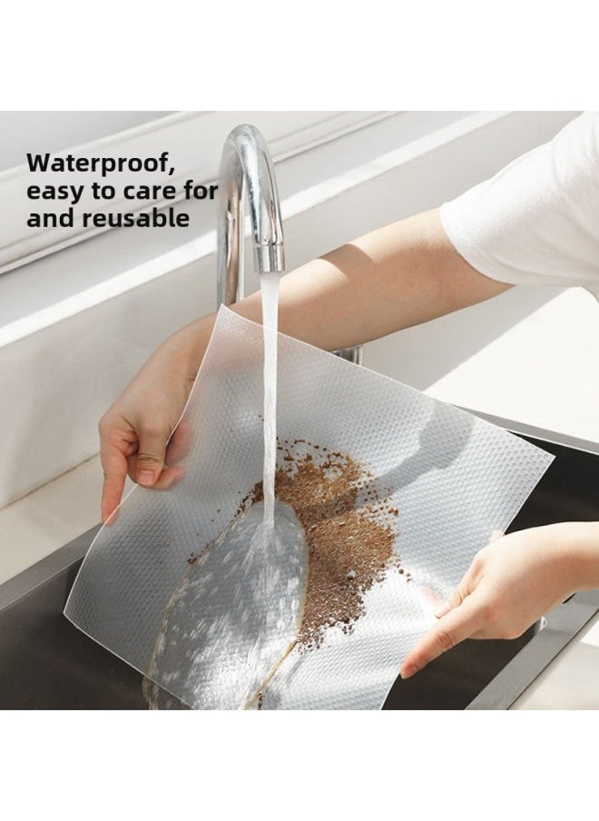 EVA Cutting Thickened Transparent Drawer Waterproof Dust-proof Mat Paper Kitchen Oil-proof Non-stick Mat Non-slip Cabinet Mat-Color:Flat Dot Pattern [Transparent]]-Specifications:60*500cm