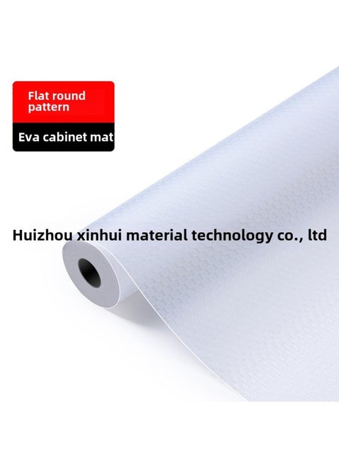 EVA Cutting Thickened Transparent Drawer Waterproof Dust-proof Mat Paper Kitchen Oil-proof Non-stick Mat Non-slip Cabinet Mat-Color:Flat Dot Pattern [Transparent]]-Specifications:60*500cm
