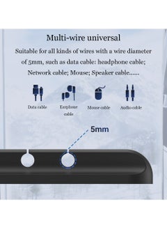 TOPK Desktop Silicone Cable Organizer Storage Management Silicon Charger Wire Organizer  - Image 4