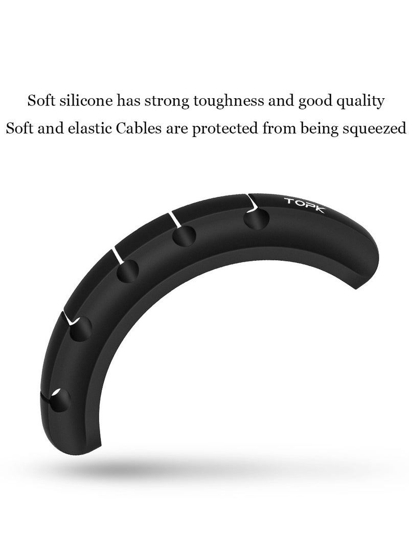 توبك مكتب سيليكون كابل منظم إدارة التخزين سيليكون شاحن كابل منظم - Image 5