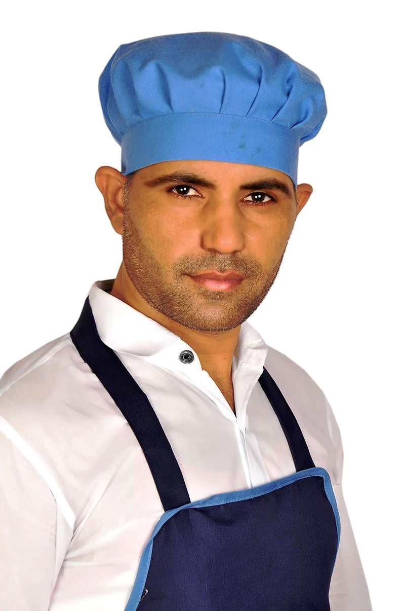 Switchon Switchon Waterproof Blue Chefs Apron with cap pack of 2 Proudly Made in India - Image 2