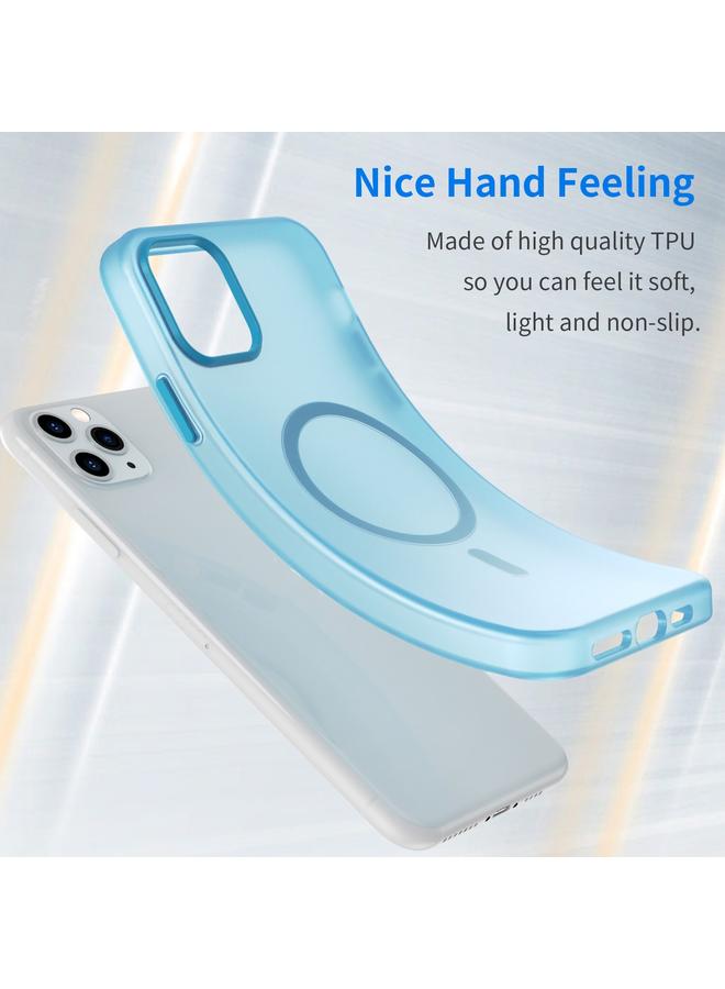 S-TOP Case For iPhone 11 Pro Max MagSafe Frosted Translucent TPU + PC Full Coverage Phone Case - Image 3