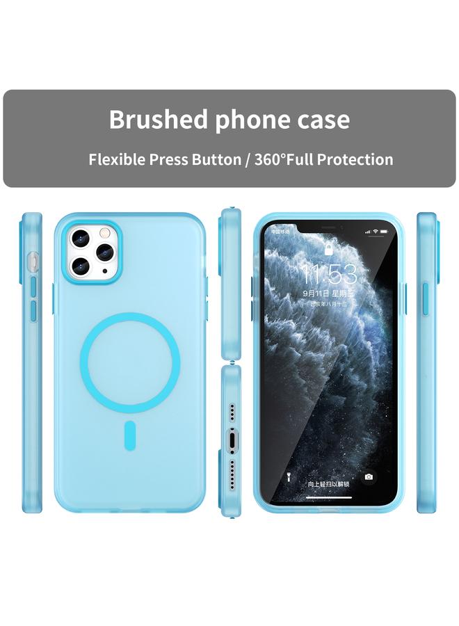S-TOP Case For iPhone 11 Pro Max MagSafe Frosted Translucent TPU + PC Full Coverage Phone Case - Image 2