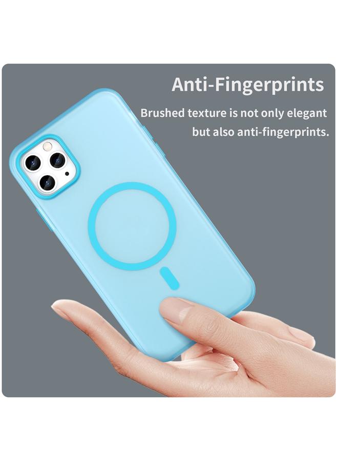 S-TOP Case For iPhone 11 Pro Max MagSafe Frosted Translucent TPU + PC Full Coverage Phone Case - Image 4