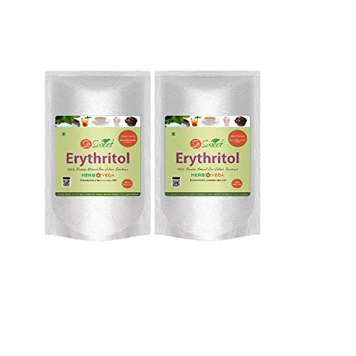 So Sweet Erythritol Natural Sugar Free Sweetener For Diabetic (Pack of 2, 1Kg Each) - Image 1