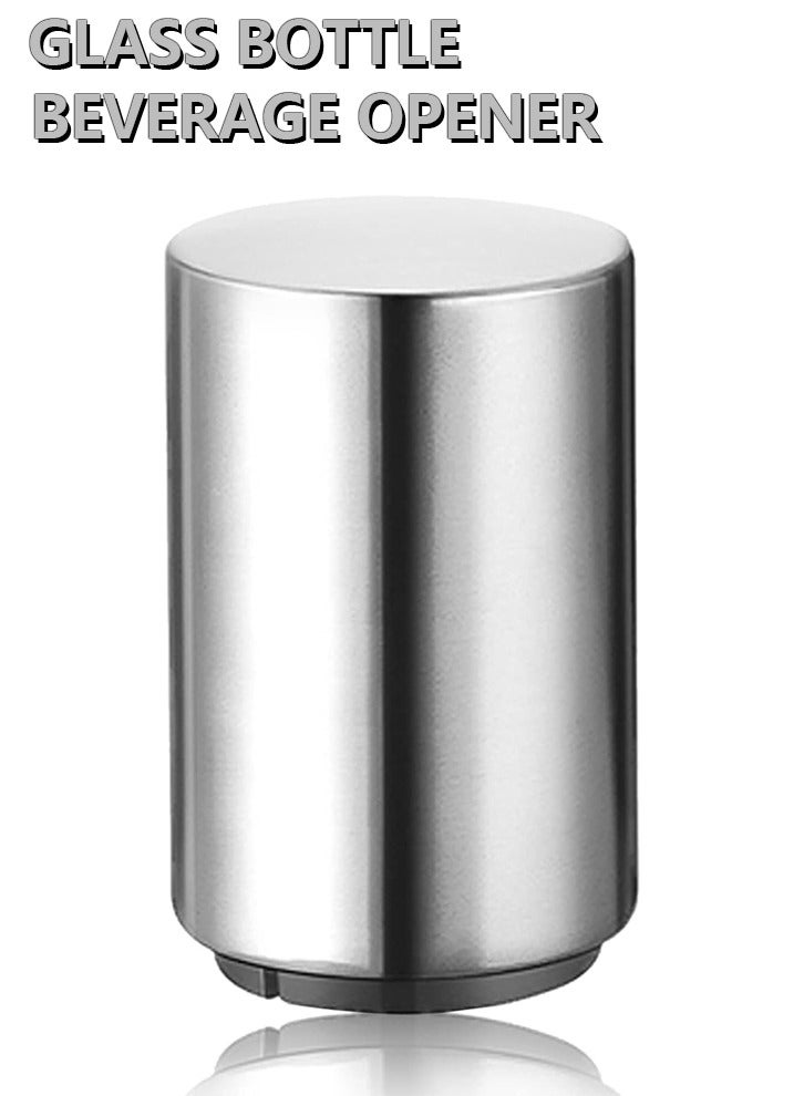 Press type stainless steel magnetic bottle opener  - Image 2