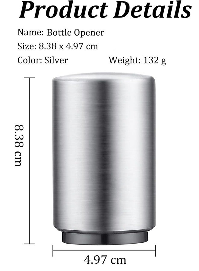 Press type stainless steel magnetic bottle opener  - Image 4