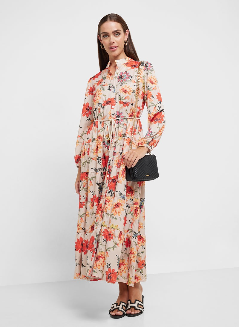 Ginger Floral Tiered Maxi Dress  - Image 1