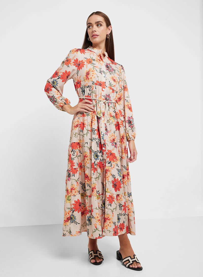 Ginger Floral Tiered Maxi Dress  - Image 4