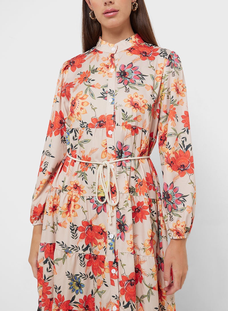 Ginger Floral Tiered Maxi Dress  - Image 3