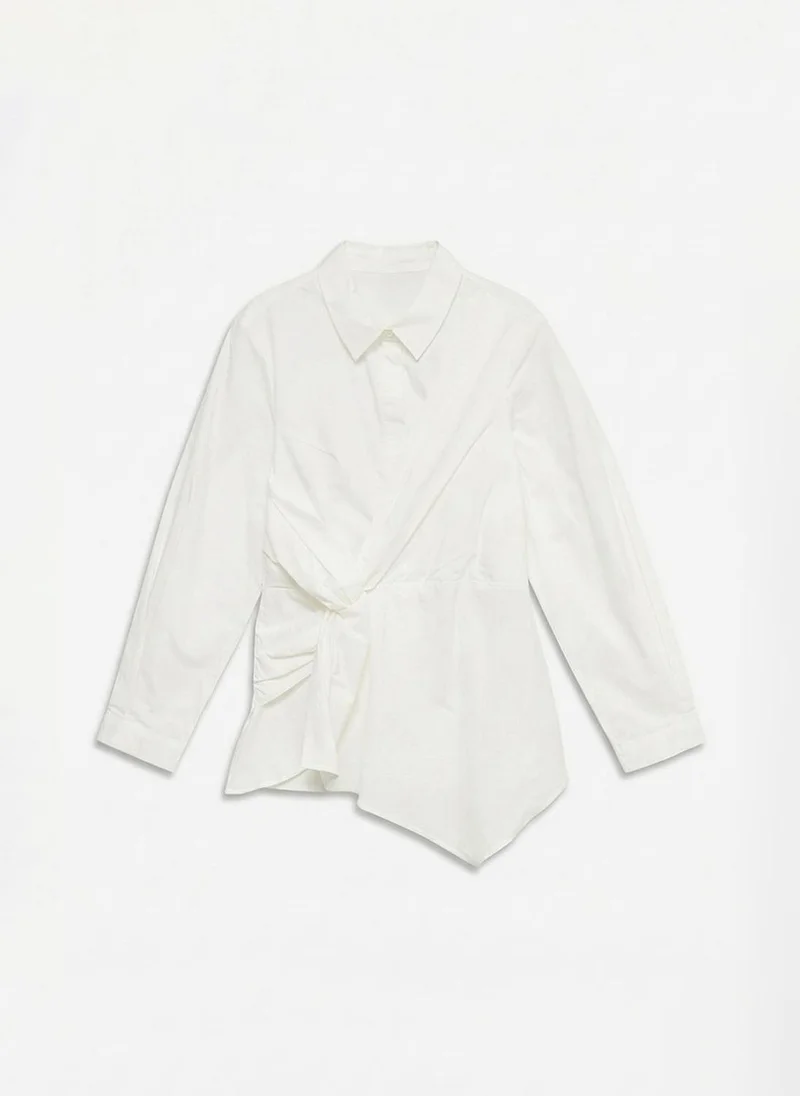 Vero Moda VMRITTA Knot Long Sleeve Shirt Woven