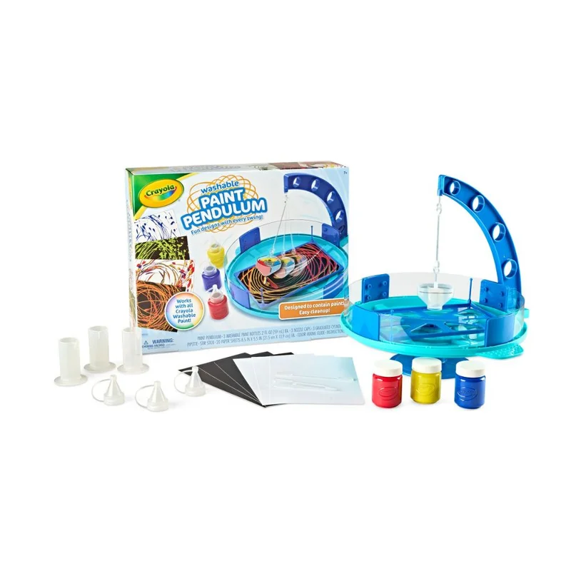 Crayola Crayola - Washable Paint Pendulum – Multicolour | LESS-MESS PAINTING | Each set includes a handy color mixing guide that lets kids create their own exciting shades! | Great gift for kids ages 7 and up.