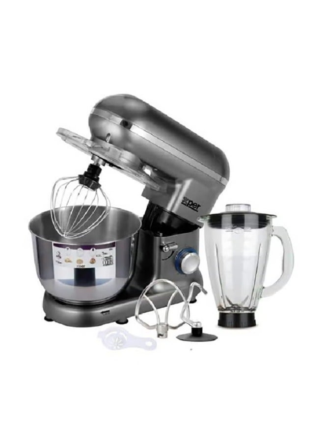 XPER Mixer 1100 Watt 4.5 L, with 1.5L, Glass Blender, Silver| XPSM-902MG - Image 2