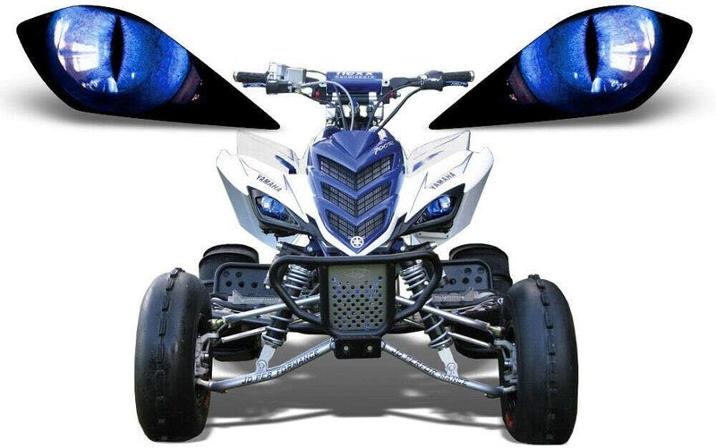 AMR Racing غطاء ملصق رسومات عيون مصابيح ATV من AMR Racing - أزرق إكليبس - Image 1