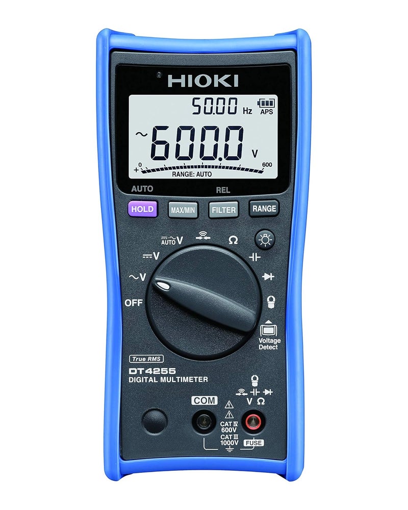 Hioki DIGITAL MULTIMETER DT4255 Digital Multimeter with Fuseprotected Terminals Ideal for Harsh Work Environments  - Image 1