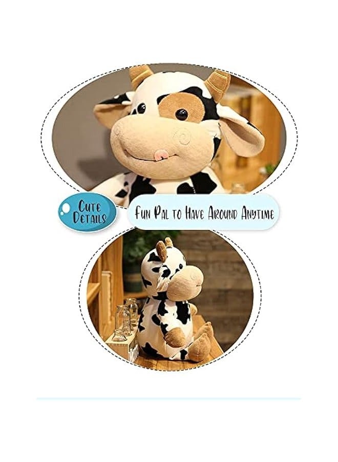 دوركو دمية بقرة محشوة 16 بوصة - هدية رائعة لجميع الأعمار والمناسبات - Image 2