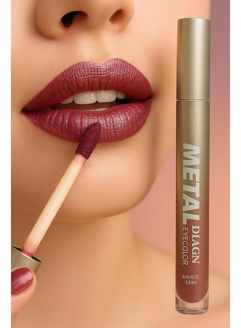 MAKE UP FOR LIFE Metal Diaoni Liquid Lip Color – High-Shine Metallic Finish, Long-Lasting, Smudge-Proof & Lightweight Lip Stain for Bold Glamorous Lips 2.7 ml - Image 1