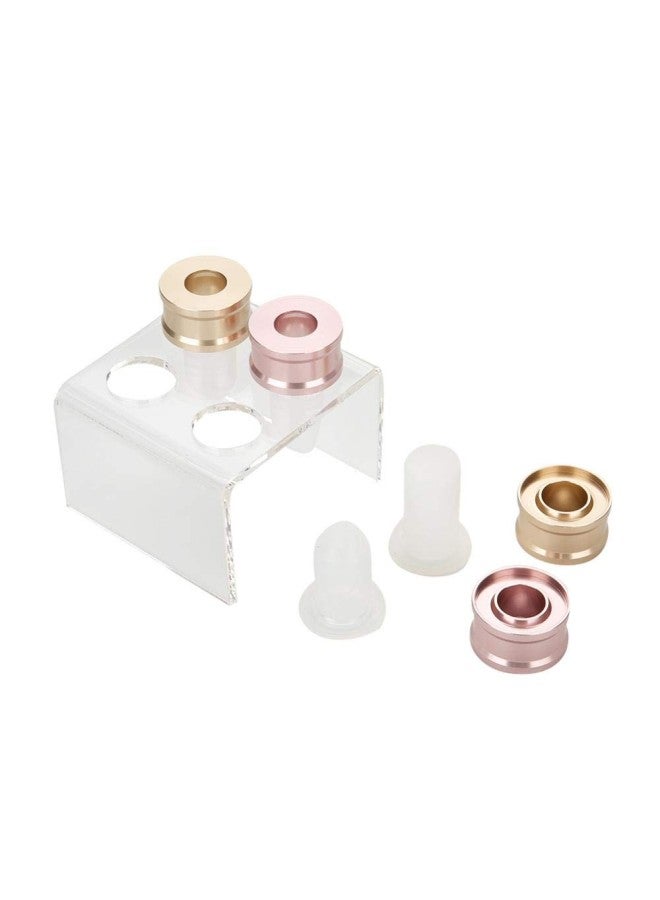 klarako Empty Lipstick Tube DIY, homemade lipsticks, Simple Design ABS+ Silicone Material Lipstick Mold for DIY Lipstick, Making Tool Kit Set by Oneself Single Hole Set and Four Holes(02# Four Holes Set) - Image 2