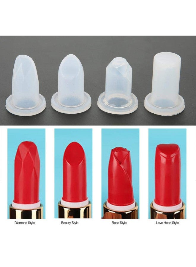 klarako Empty Lipstick Tube DIY, homemade lipsticks, Simple Design ABS+ Silicone Material Lipstick Mold for DIY Lipstick, Making Tool Kit Set by Oneself Single Hole Set and Four Holes(02# Four Holes Set) - Image 4