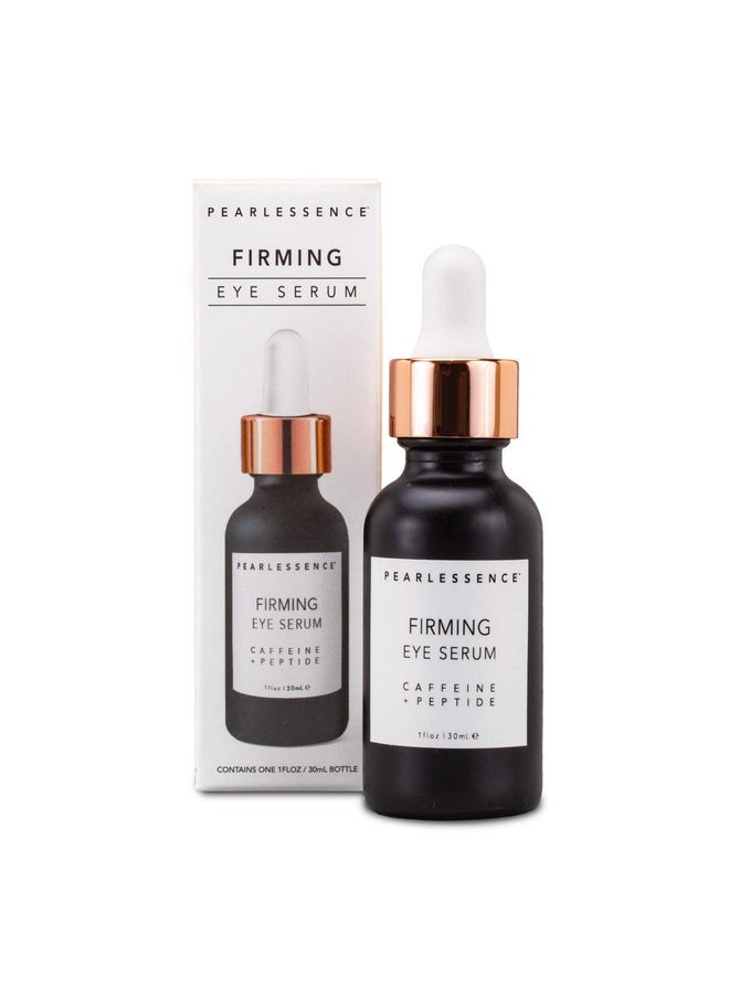 Pearlessence Firming Eye Serum With Caffeine + Peptide Rejuvenates Puffy Eyes & Reduces Under Eye Bags Made In Usa & Cruelty Free (1Oz)  - Image 1