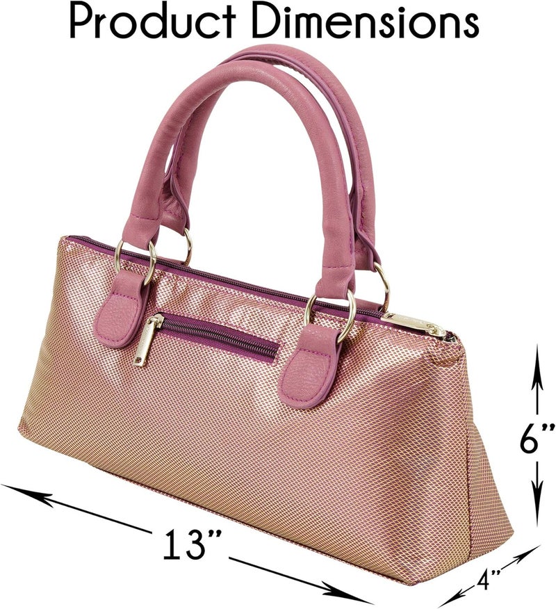 Primeware Wine Clutch Bag (Thermal Insulated) Trendy Women’s Carry Tote | Holds Red & White 750mL Bottles | Trendy Fashion | Incl. Portable Waiter-Style Corkscrew - Image 2