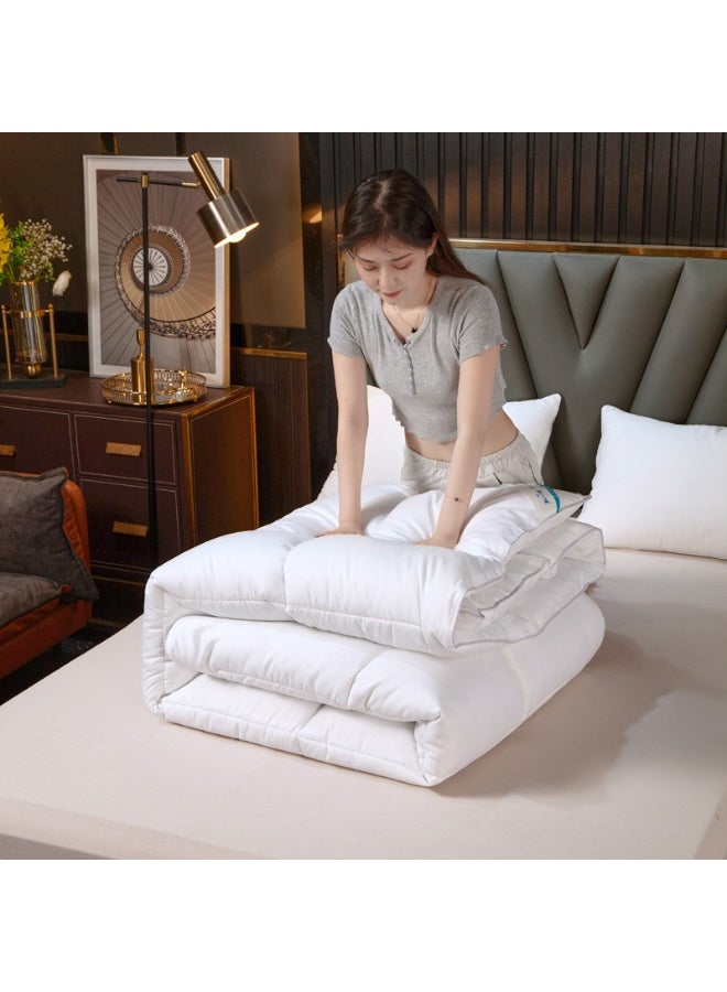 VINNYSEN 3KG Down Comforters 220 x 240 cm Duvet  350 GSM filling Quilted All Season Comforter Diamond Quilted for Double Bed White - Image 5
