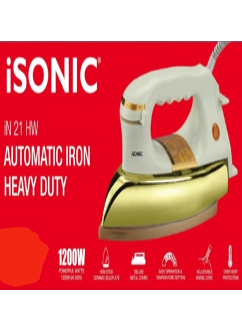 آي سونيك جهاز كي جاف ISONIC بقوة 1200 واط، لون أبيض - iN21HW - Image 1