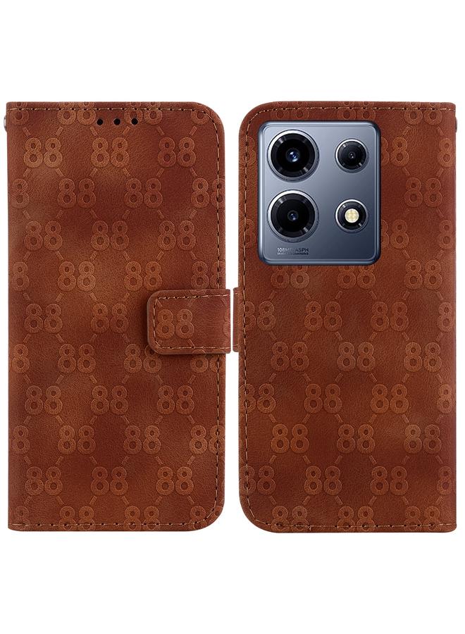 زبون جراب لهاتف Infinix Note 30 VIP، جراب هاتف جلدي منقوش مزدوج على شكل 8 - Image 1