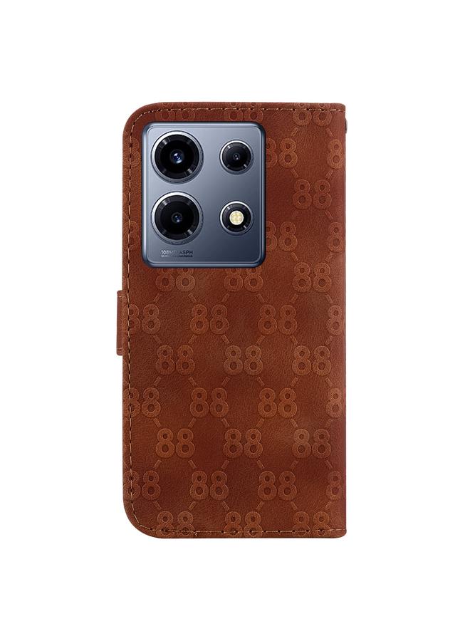 زبون جراب لهاتف Infinix Note 30 VIP، جراب هاتف جلدي منقوش مزدوج على شكل 8 - Image 3