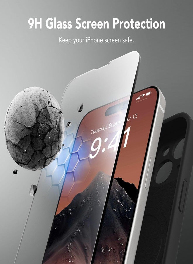 سويدانبوكس جراب SuydanBox المغناطيسي لهاتف iPhone 15 Plus، متوافق مع MagSafe، [حماية كاملة للكاميرا][واقي للشاشة] جراب سيليكون مقاوم للصدمات لهاتف iPhone 15 Plus مقاس 6.7 بوصة، أسود - Image 4
