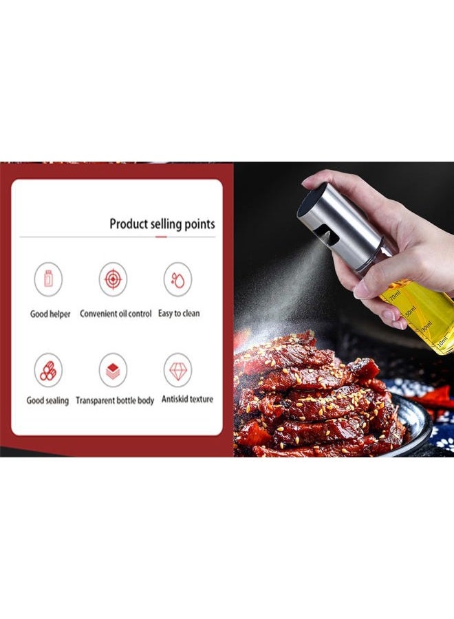 NIKKIER Oil Sprayer for Cooking,100ml Olive Oil Spritzer,Oil Sprayer for Air Fryer, Salad,BBQ,Roasting - Image 5