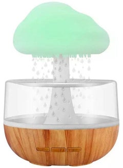 NAFEH Cloud Rain Humidifier with Colorful Light Helps Sleeping Droplet Sound Air Humidifier  - Image 1