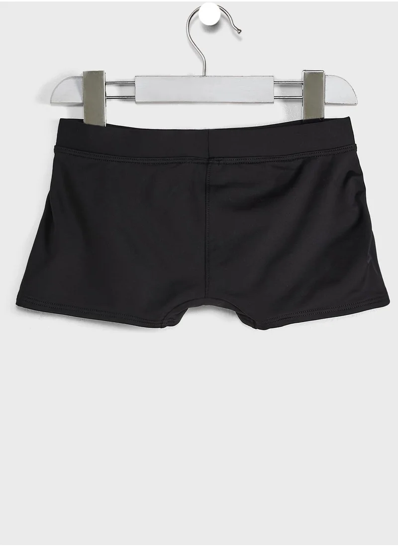 Calvin Klein Jeans Youth Logo Print Swim Trunk