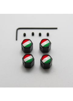 Ripido Italy Flag Valve Cap Allen Model Black Color Safe Against Theft 