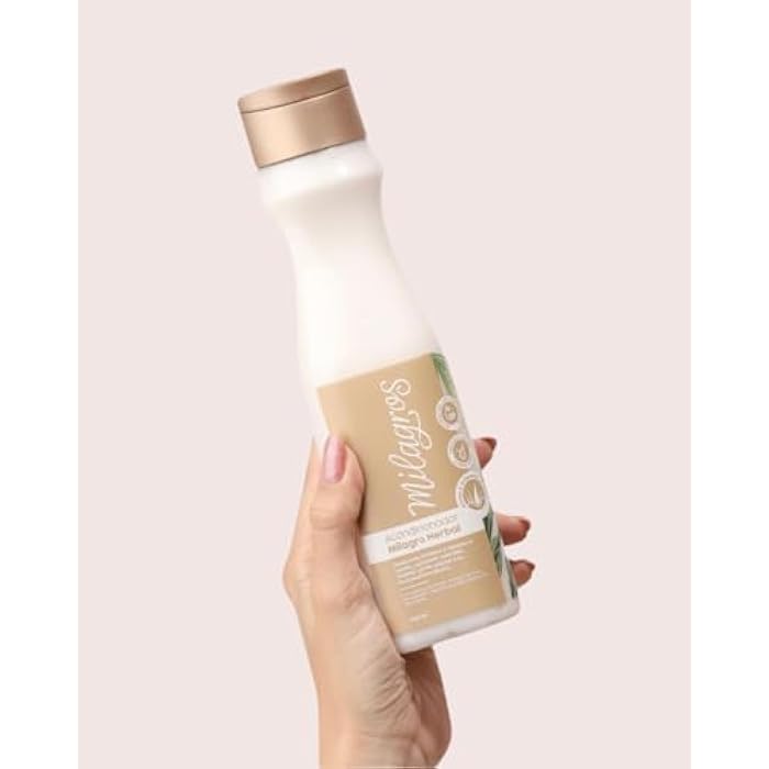 Milagros Acondicionador Herbal | Disminuye la Caida Del Cabello y Aporta Suavidad y Brillo, Beige - Image 4