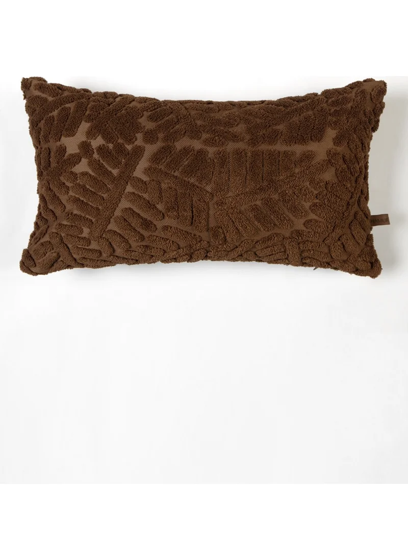 Hamur Dough Bohemian Special Design Punch Punch Pattern Rectangular Decorative Throw Pillow Case Forest Brown