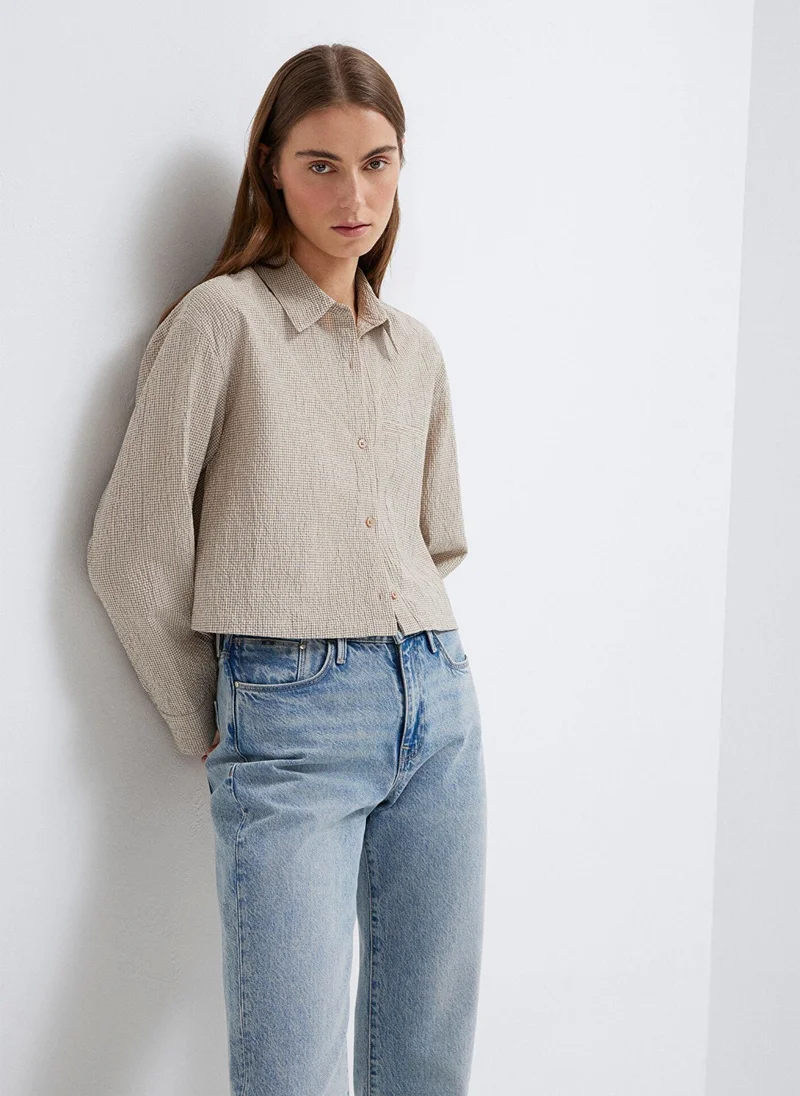 Mavi Brown Short Shirt