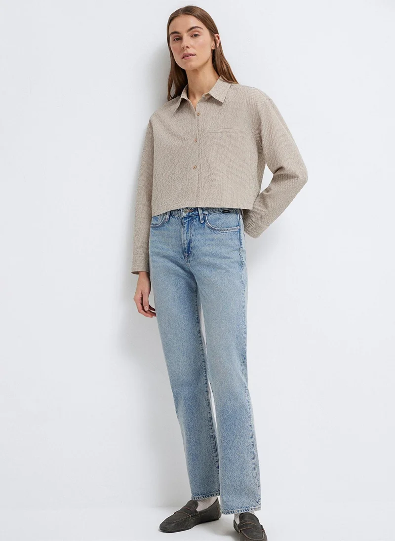 Mavi Brown Short Shirt