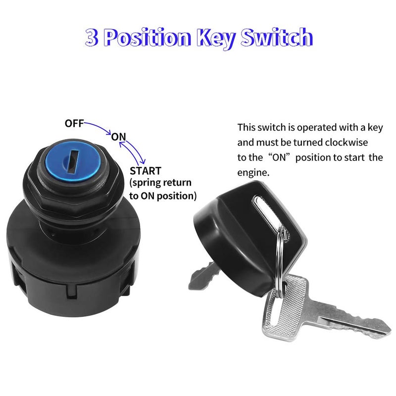 LOCOPOW 4011002 4012165 Ignition Key Switch Compatible with Polaris Ranger 700 800 900 Crew RZR S 570 Sportsman 850 570 500 Scrambler 1000 850 400 Trail Boss 330 325 Magnum Outlaw Hawkeye Xpedition Xplorer - Image 3