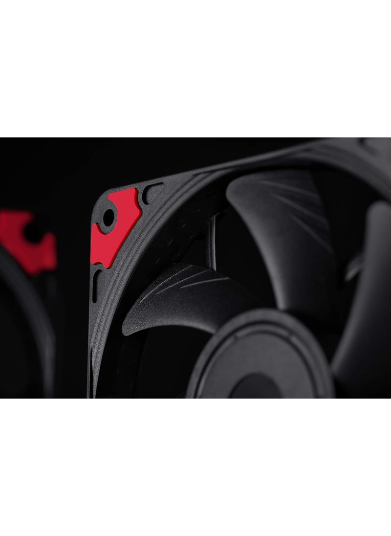 NOCTUA Noctua Chromax Black Swap 120mm 1850RPM PWM Computer Case Fan wAntiVibration Pads  - Image 5