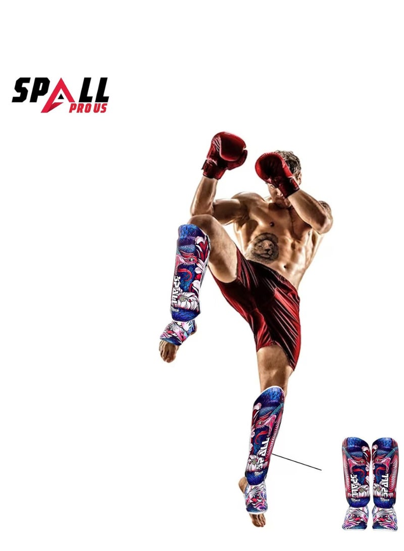 سبال شين الحرس مشط القدم حامي الساق والعتاد لفنون الدفاع عن النفس السجال الملاكمة الكيك بوكسينغ الملاكمة التايلاندية منصات التدريب - Image 3