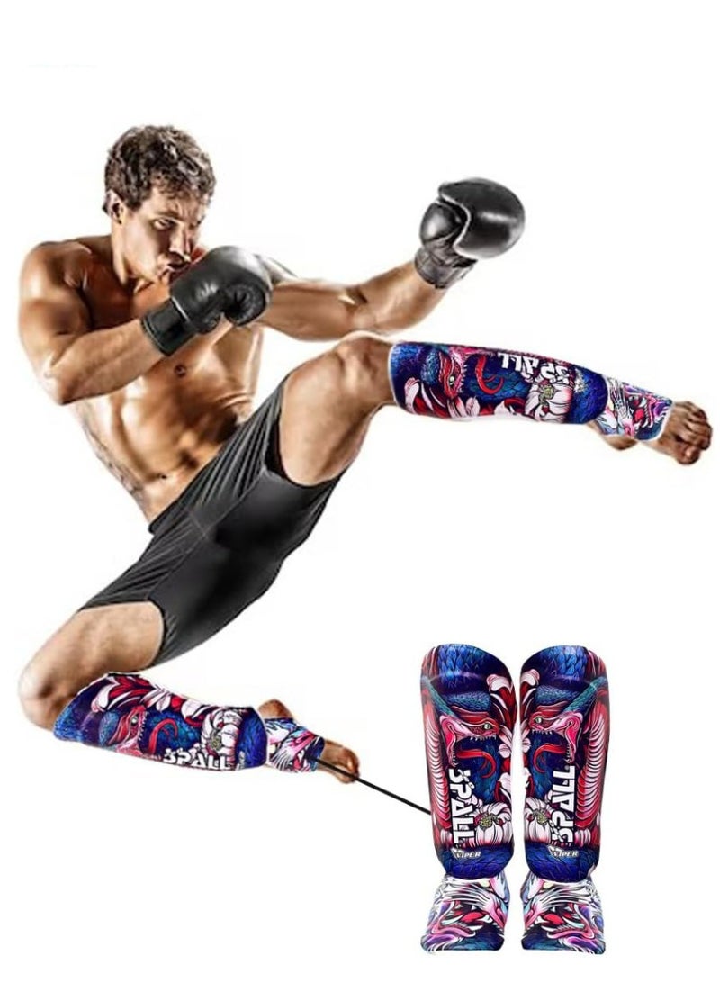 سبال شين الحرس مشط القدم حامي الساق والعتاد لفنون الدفاع عن النفس السجال الملاكمة الكيك بوكسينغ الملاكمة التايلاندية منصات التدريب - Image 4