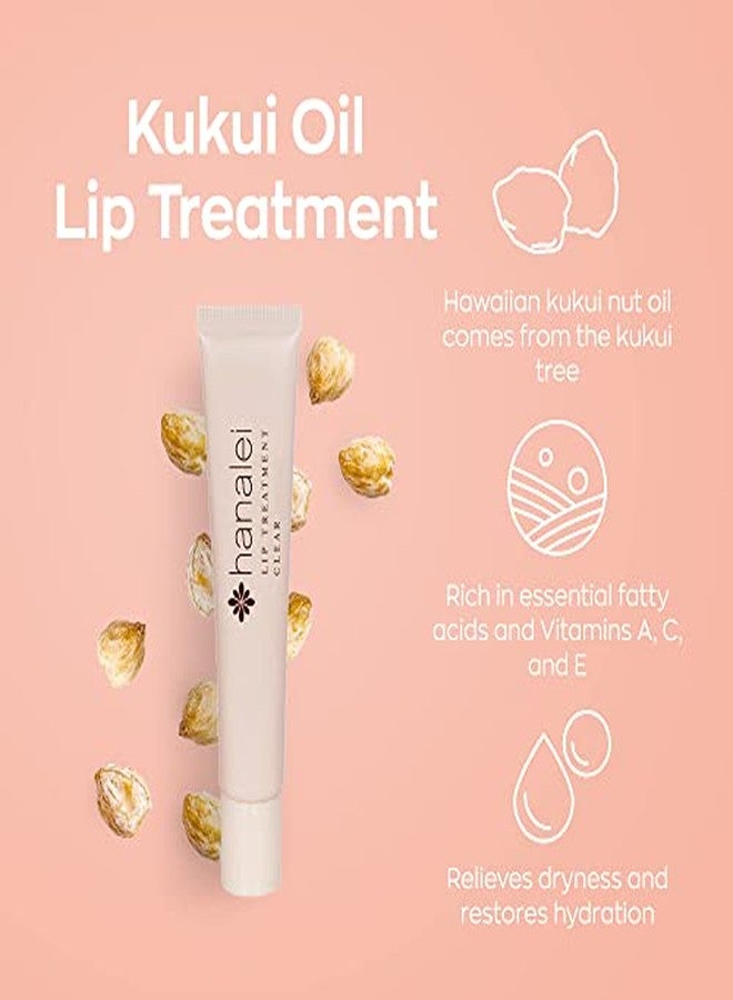 Hanalei Clear Lip Treatment Bundle (Full-Size and Travel-Size 3 Pack | Made with Kukui Oil, Shea Butter, Agave, and Grapeseed Oil, Soothe Dry Lips (Cruelty free, Paraben free - Image 4